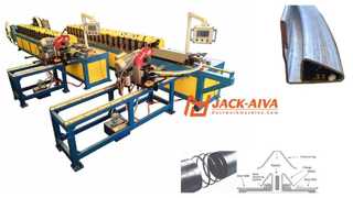 Máquina de flange de conduta redonda em espiral, conexão de dutos redondos, flange de espiral, máquina de ductmate