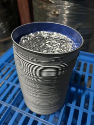 Máquina de revestimento flexível do extremo dos ductos.